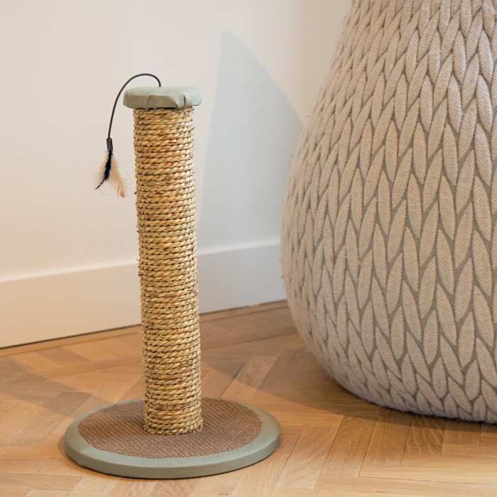 Poteau à griffer Rofra - Beige & gris