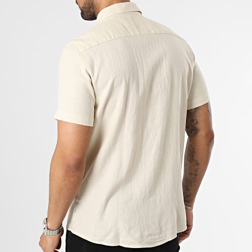 Chemise Manches Courtes Allan Beige