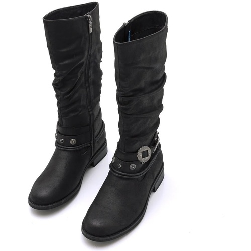 MTNG - MUSTANG BOTA DE MUJER JOVEN NEGRO Negro