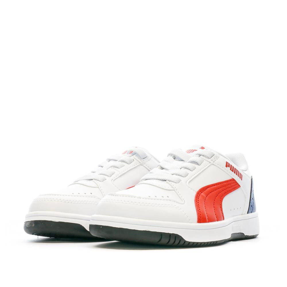 Puma Baskets Bleu/Blanc/Rouge Garçon Puma Reb Joy