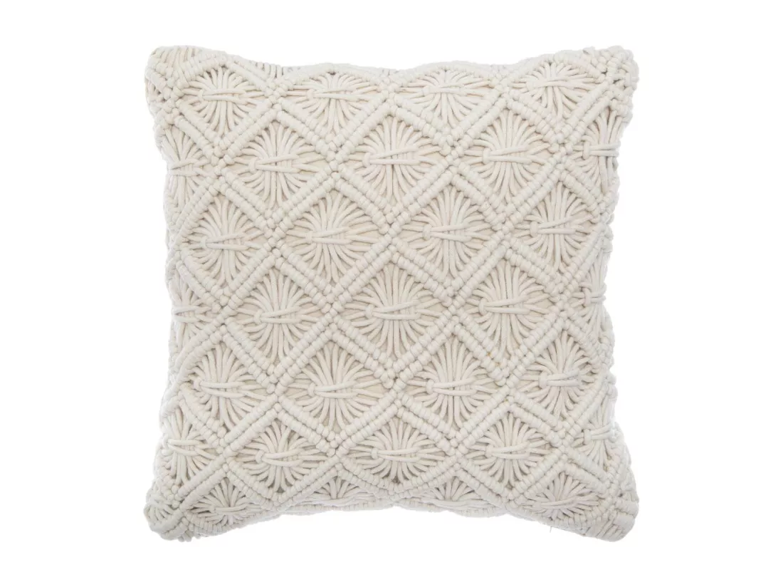 Coussin déhoussable Macramé 40 x 40 cm