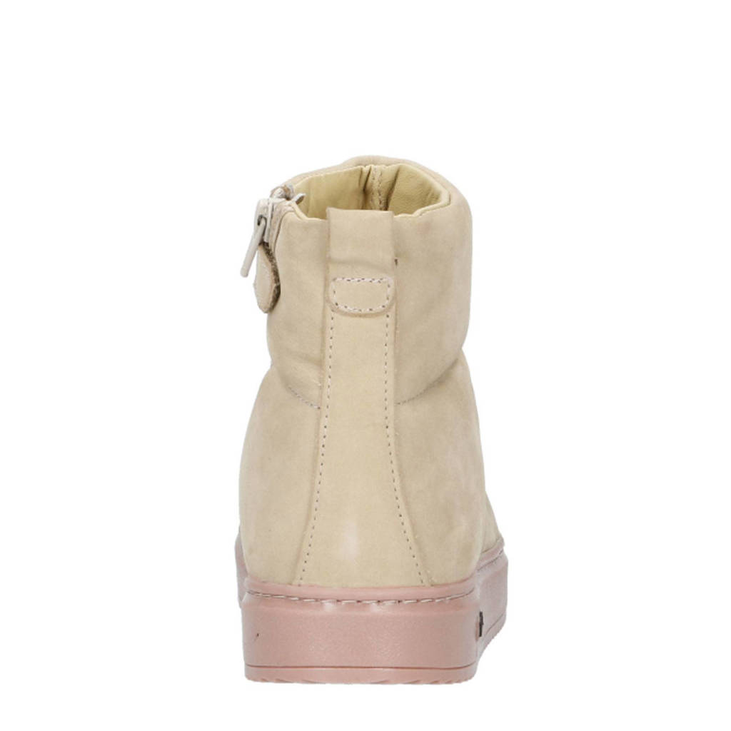 Hip enkelboots beige