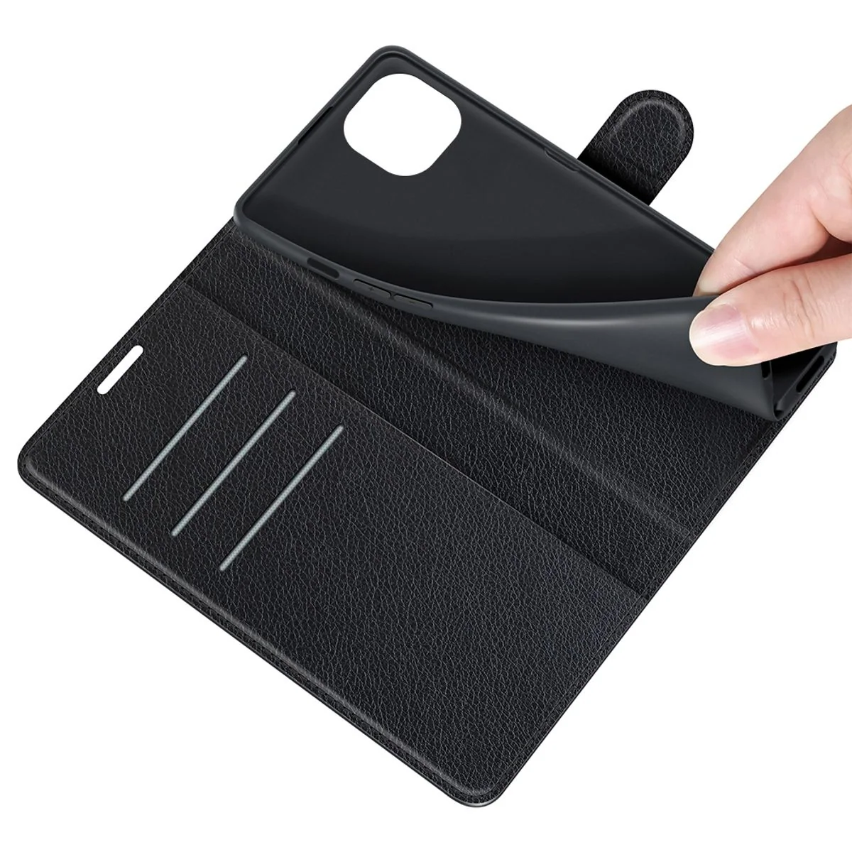 Hülle Handy Schutz für Apple IPhone 13 Case Cover Tasche Etuis Bumper Schwarz