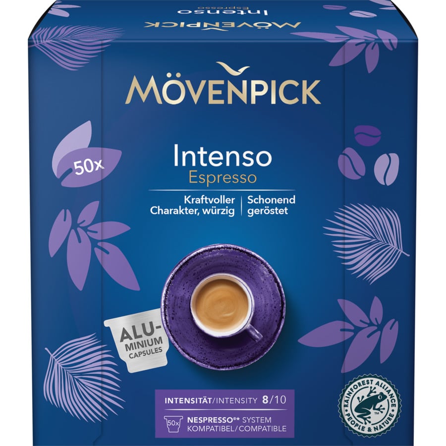 Mövenpick Kaffee Lungo der Himmlische 50 Kapseln