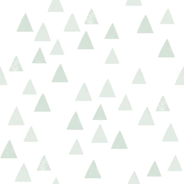 Estahome Grafische Driehoeken Behang - Mintgroen II