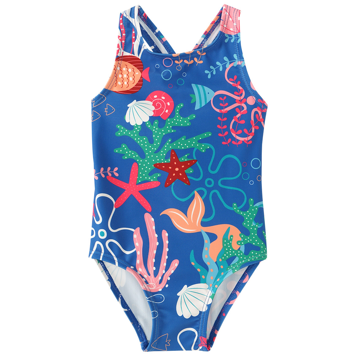 Famy Baby Badeanzug mit Meerestier-Motiv blau / bunt