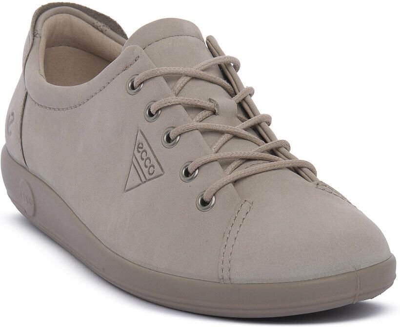 ECCO Dames Veterschoen Soft 2.0 206503-61510 Beige Grijs
