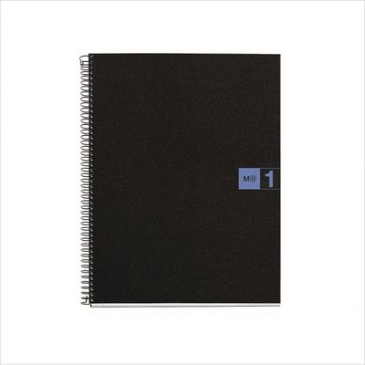 THE ORIGINAL NOTEBOOK, couverture souple, A5, quadrillage 5x5 mm, 80 feuilles de 1 couleur, Miquelrius, Bleu.