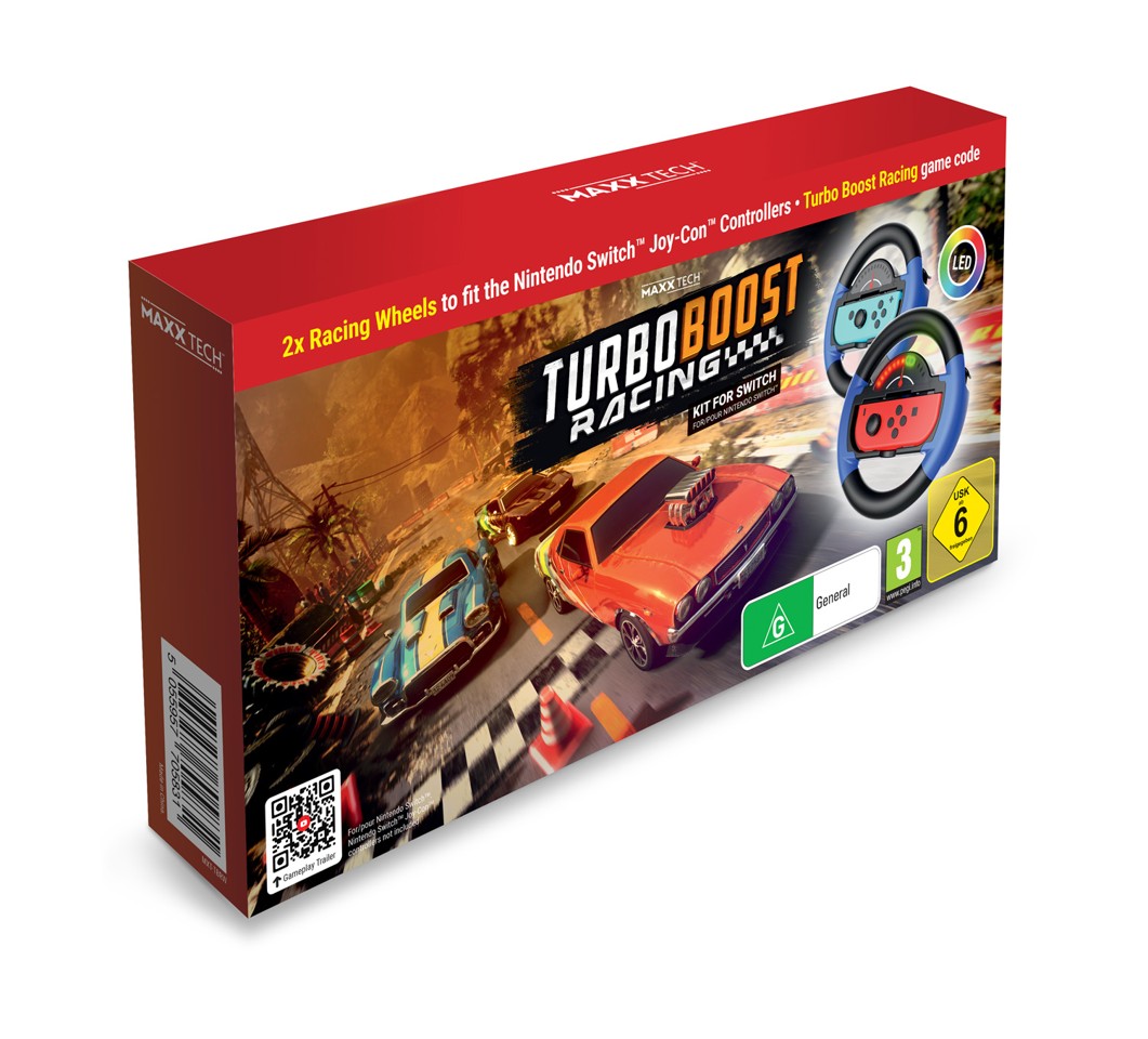 Maxx Tech Turbo Boost Racing Kit- Nintendo Switch