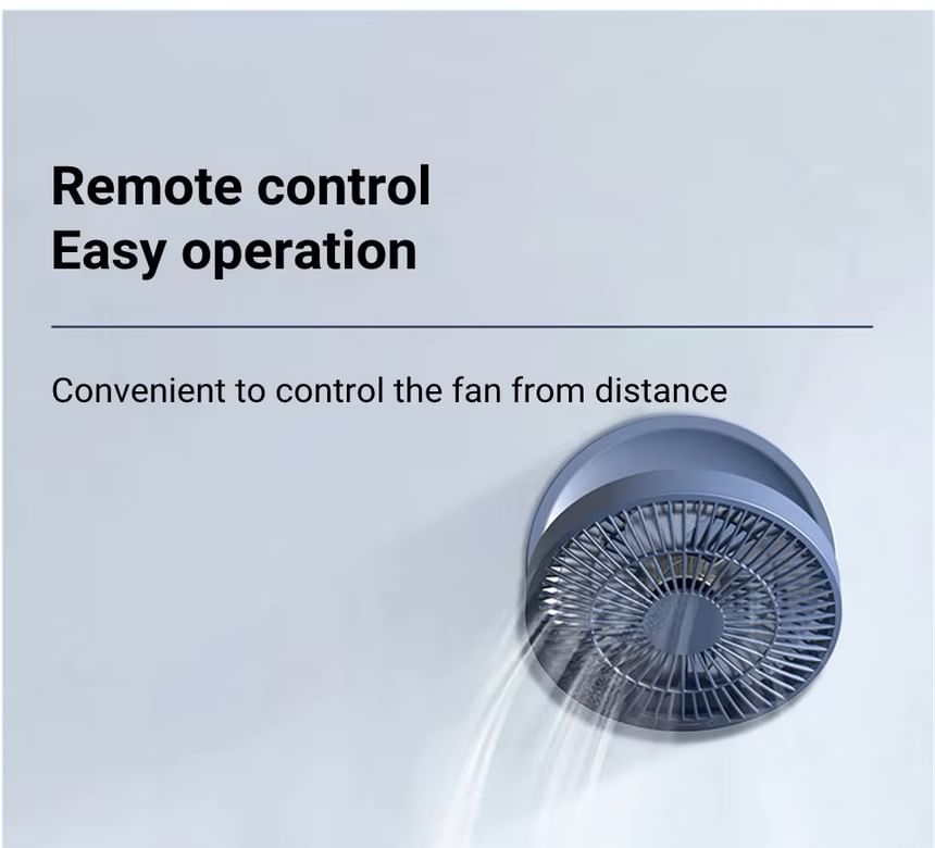 HOMTEC - USB oplaadbare ventilator