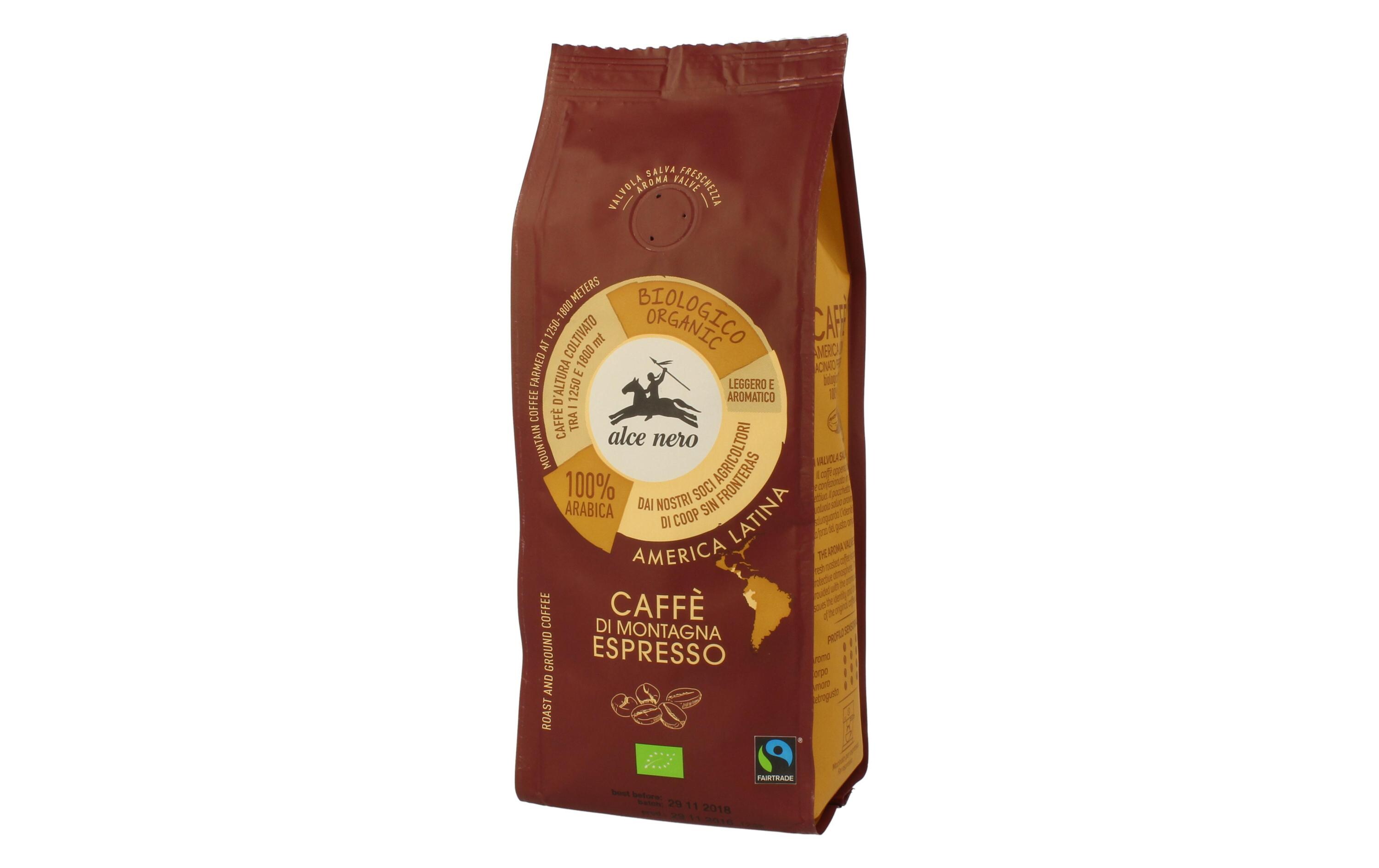 Kaffee gemahlen Bio Espresso Arabica Hochland 250 gGemahlene Bio Arabica-Mischung für Espresso