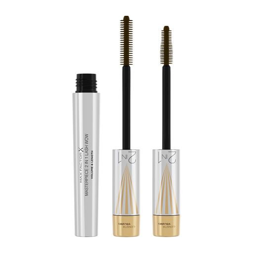 Max Factor Masterpiece 2-In-1 Lash Wow Mascara, Black Brown