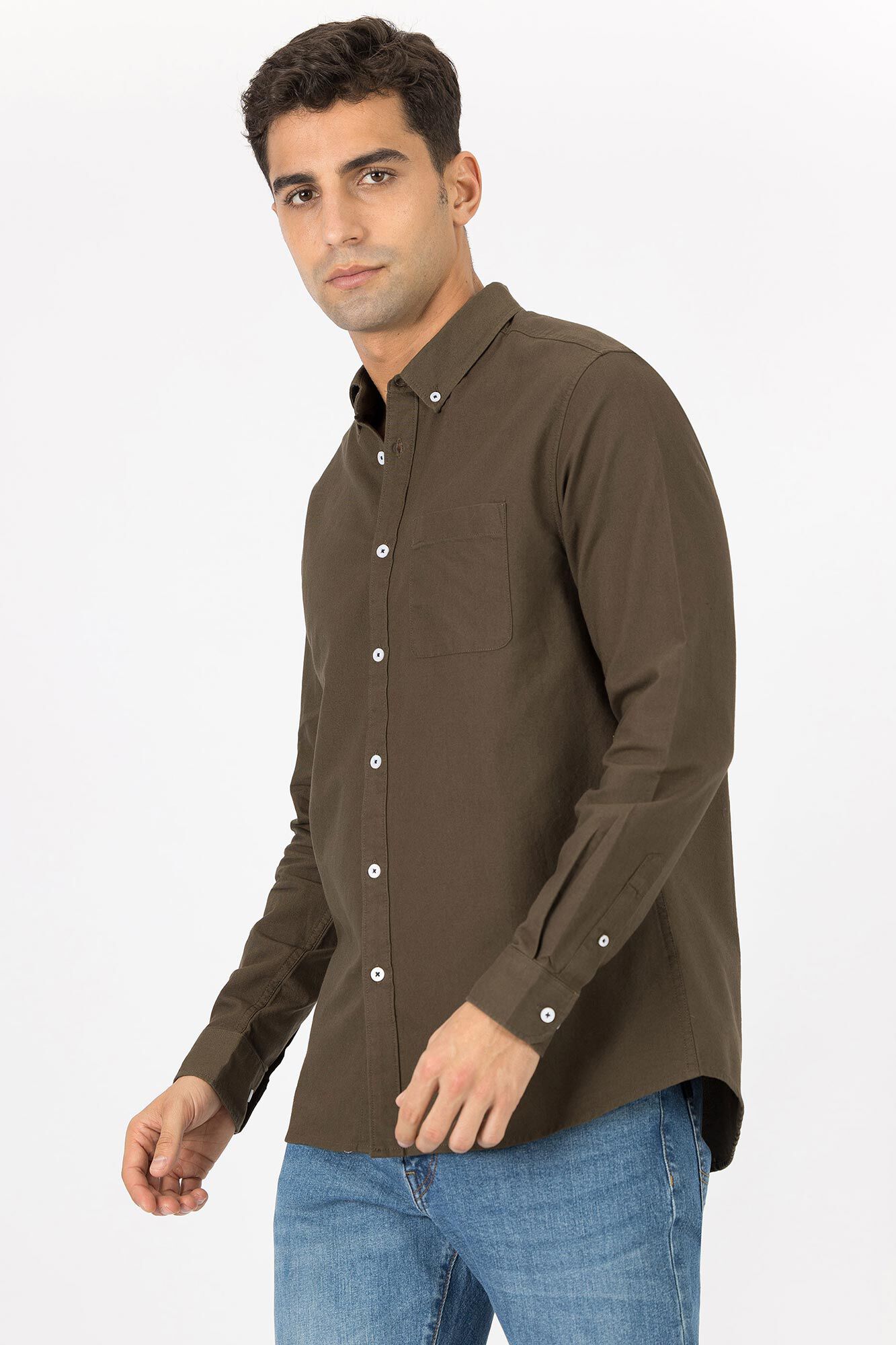 Camisa Oxford de Corte Regular