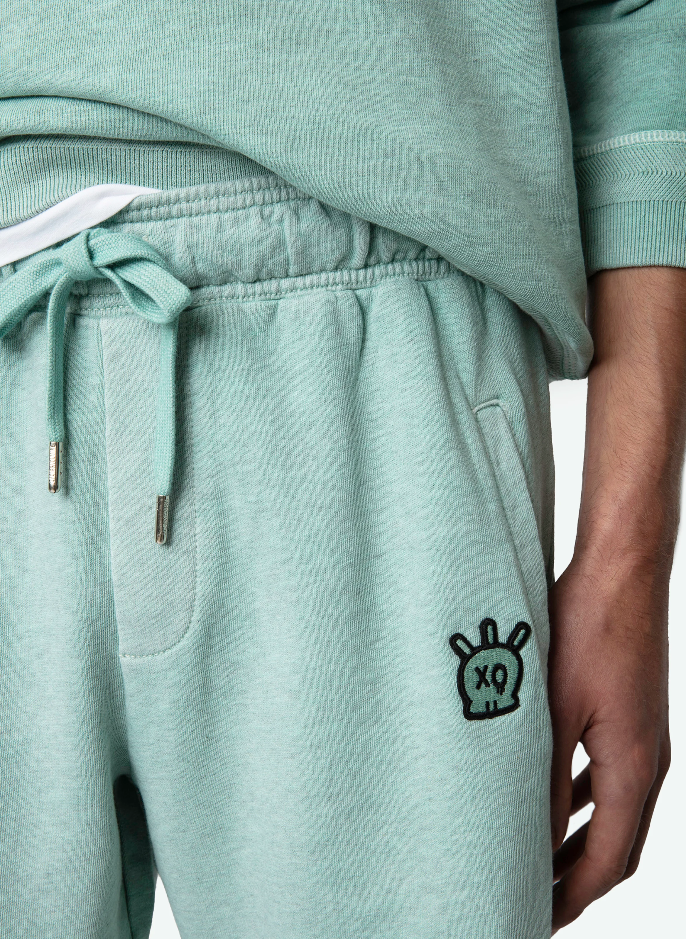 PARTY - Short molletonné en coton | Vert