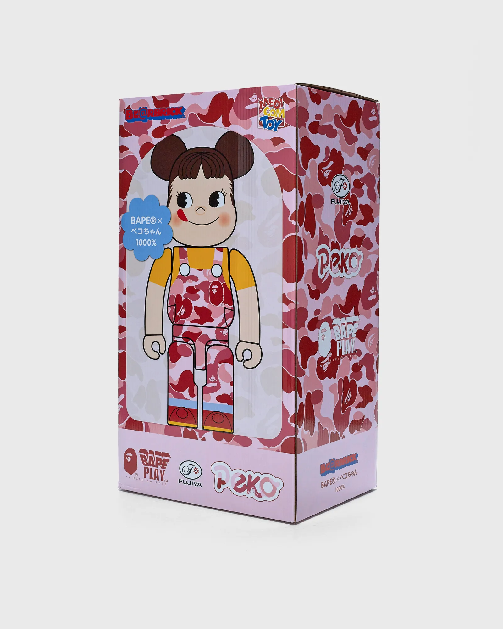 MEDICOM BEARBRICK 1000% BAPE X PEKO-CHAN PINK
