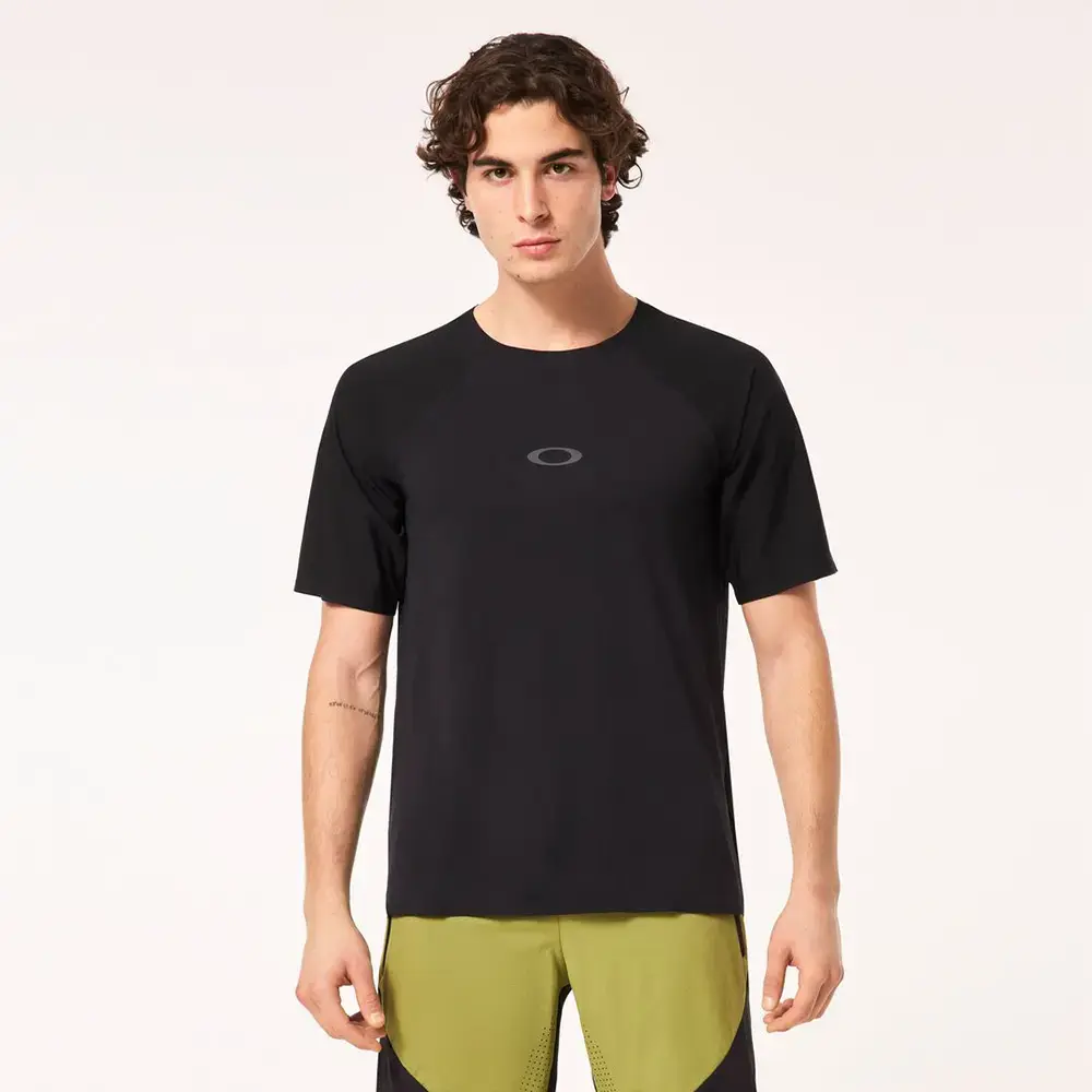 Oakley Seeker Airline MTB Fietsshirt Korte Mouwen Zwart Heren