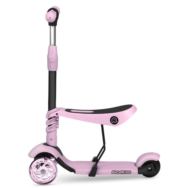 Trehjuls scooter Ricokids Cubi - Rosa