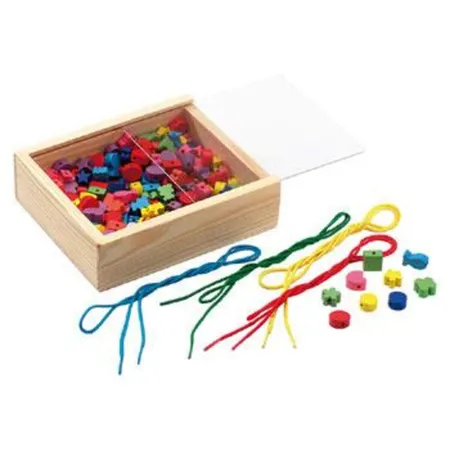 LENA® Holzfädelperlenset mit Motiven und Formen