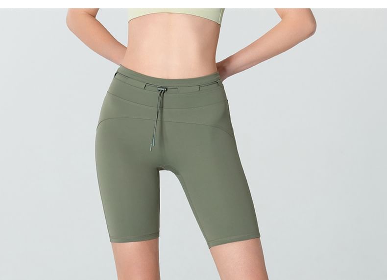 femmal - Yogashorts met trekkoord in de taille