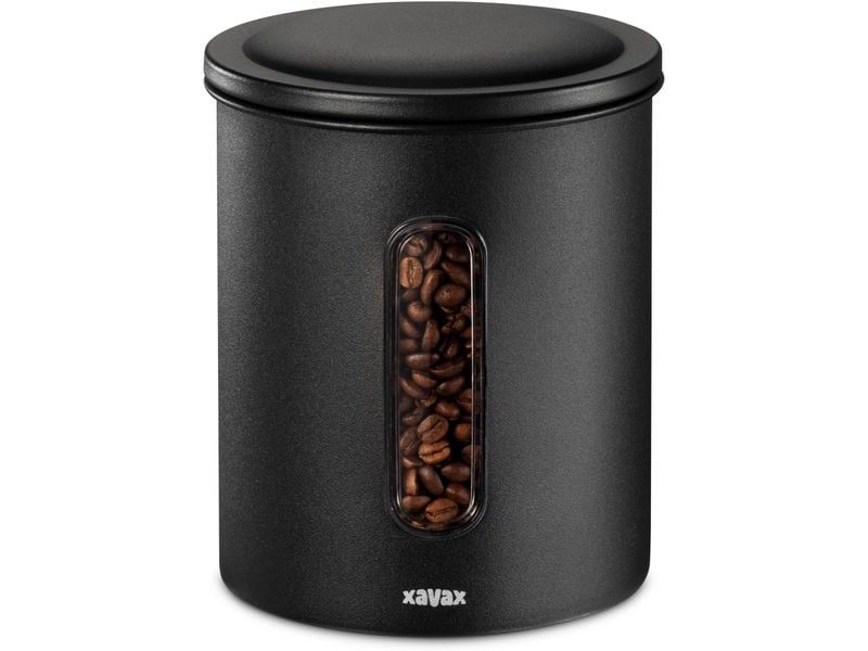 Xavax Kaffeedose 500 / 700 g Schwarz Kaffeedose für 500 g Bohnen oder 700 g Pulver