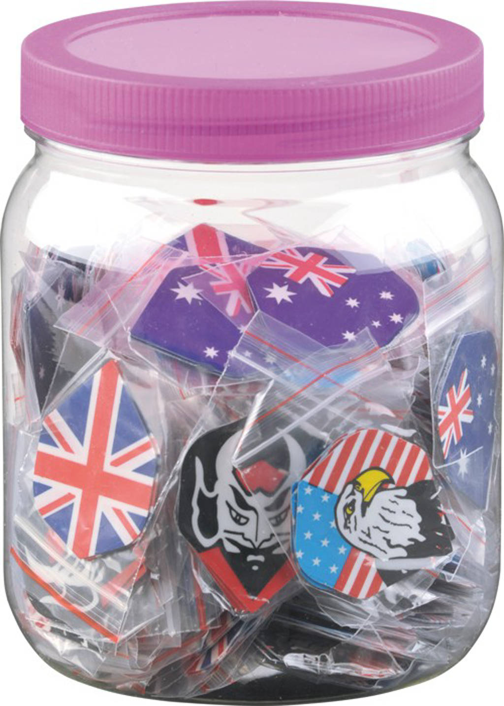 Dart flights grote pot (300st.) Dart flights grote pot (300st.)