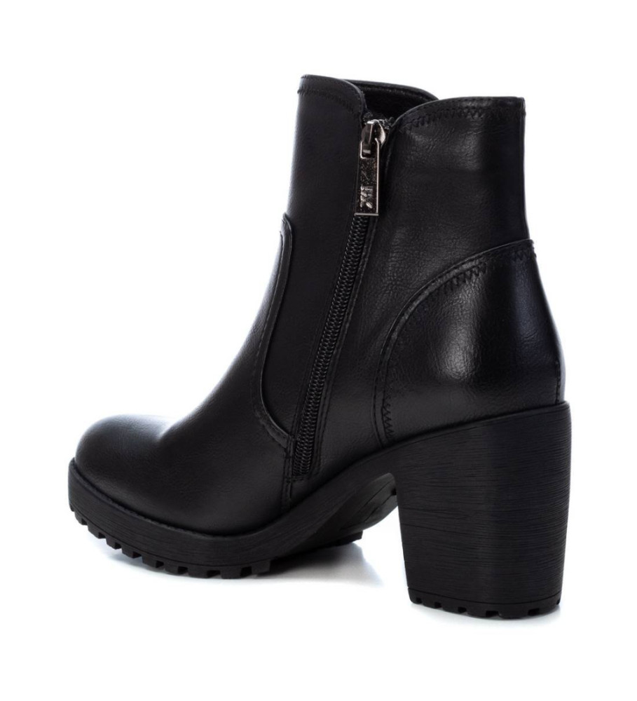 Botas de cano curto Xti 034363 pretas - Altura do salto: 8 cm -