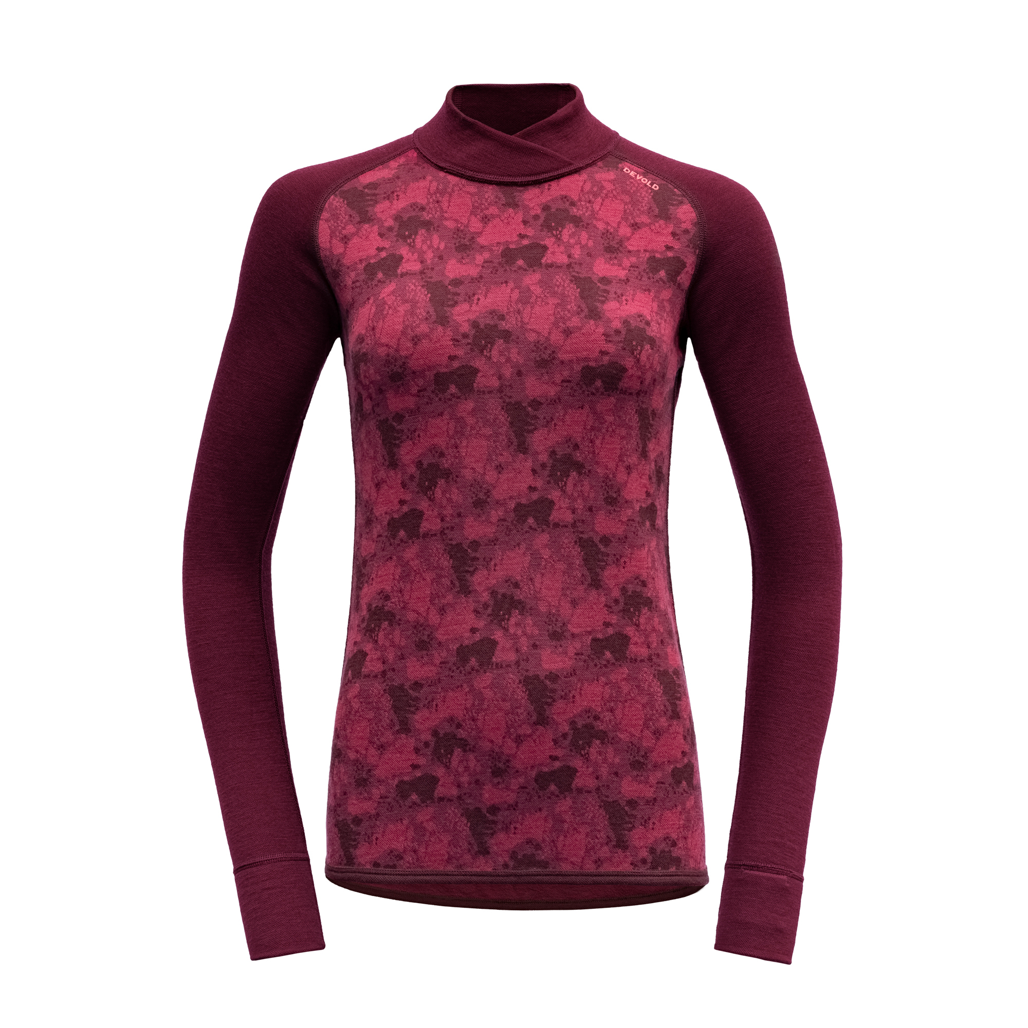 Kvitegga Cross Neck Dame Beetroot