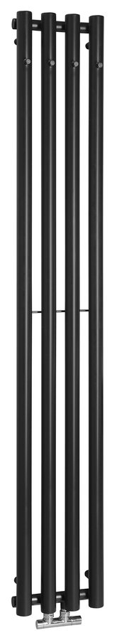 Sapho Pilon radiator 27x180cm mat zwart