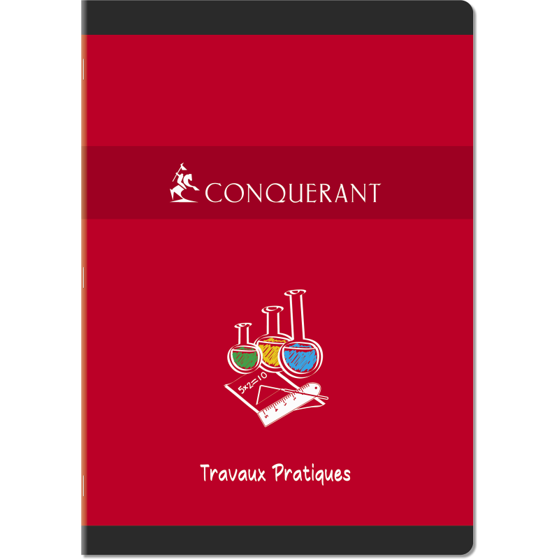 Cahier De Tp Conquerant 7 Agrafe 210X297 48P 70-90G Seyes/Uni Assorti