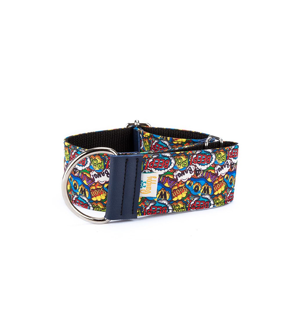 Coleira ajustável Pamppy Galgo Speedy com bip em cores vibrantes para cães.