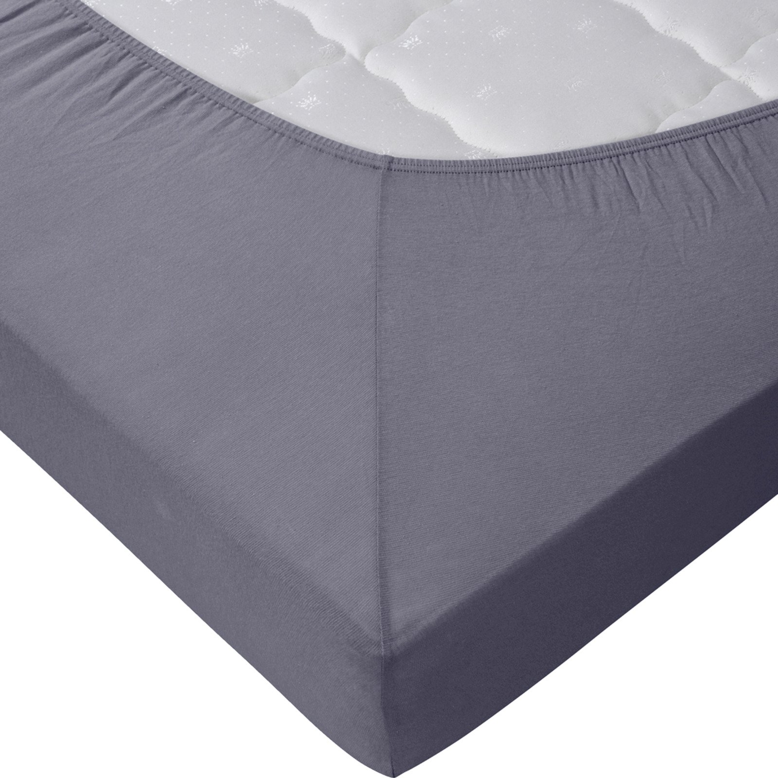 Living Edition Jersey-Fixleintuch 180x200, anthrazit