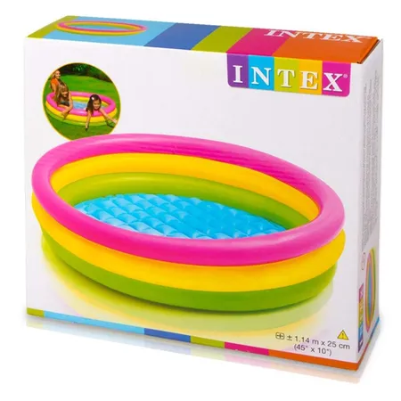 Intex 3-Ring-Pool Sunset Glow bunt