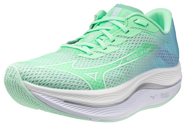 Chaussures Running Mizuno Wave Rebellion Flash 2 Vert Femme