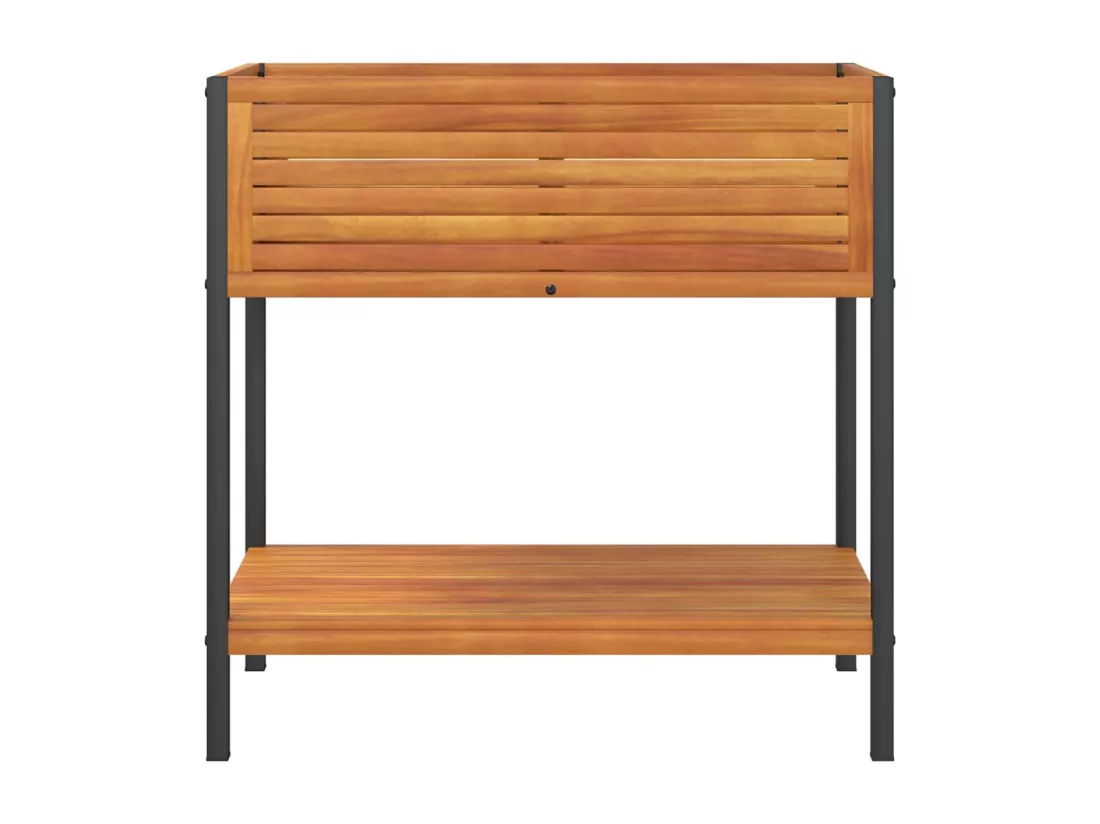 Jardinière bac lit surélevé marron 80 x 45 x 80 cm 02_0038619