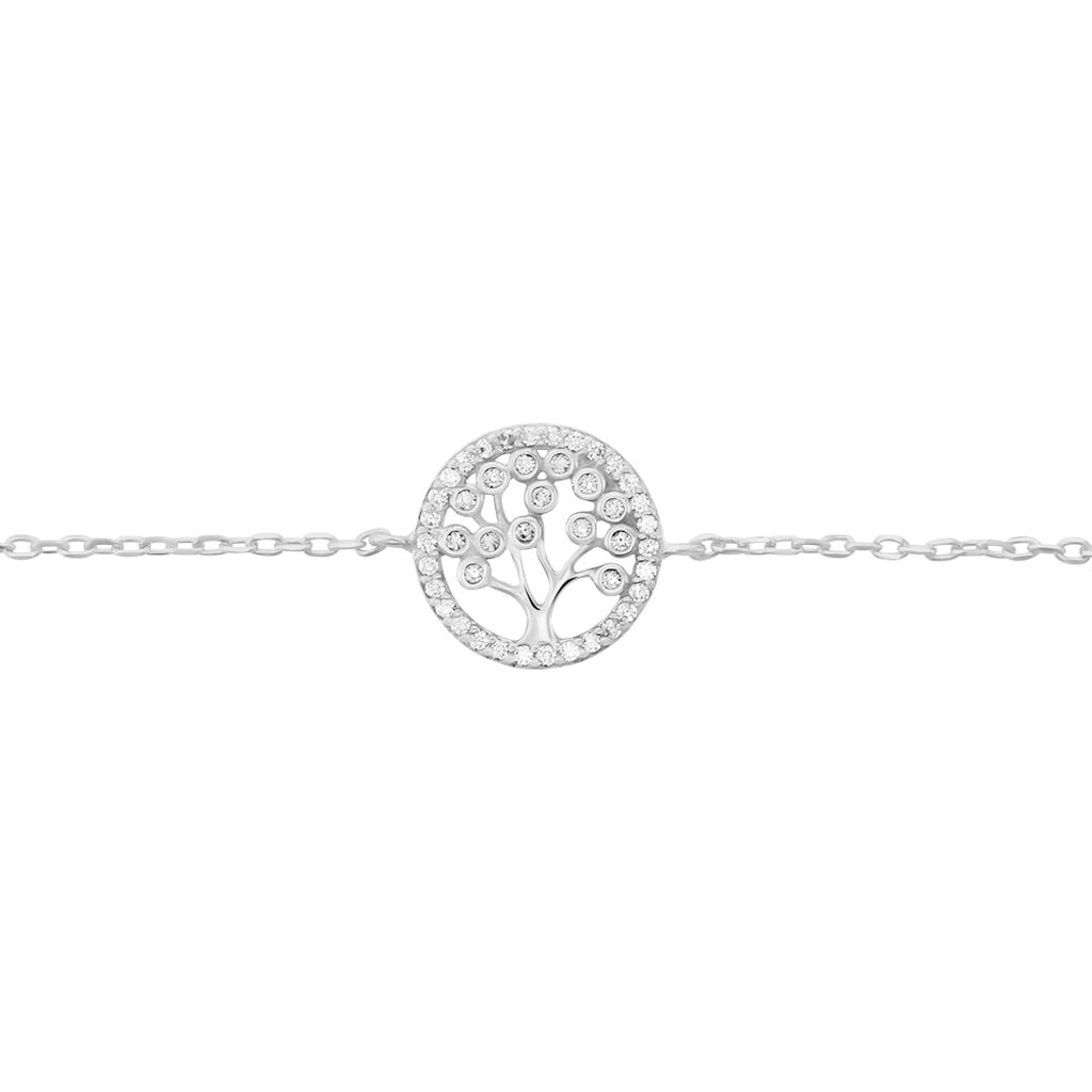Bracelet Chimere Argent Blanc Oxyde De Zirconium