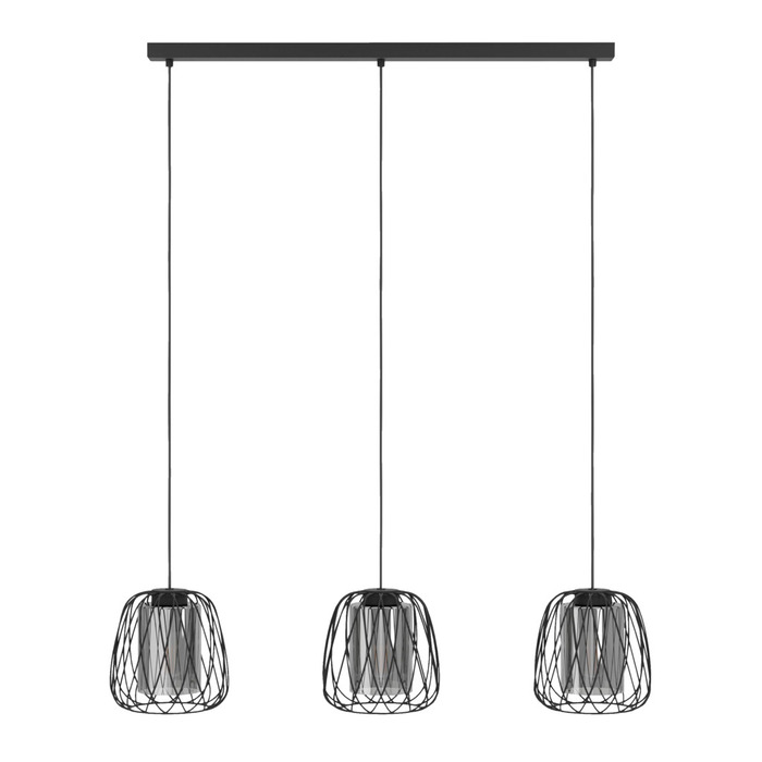 Eglo Floresta langbordspendel sort/glas L89 x H110 cm