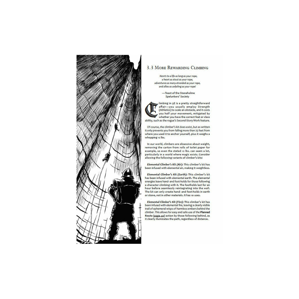 Survivalists Guide to Spelunking 5E