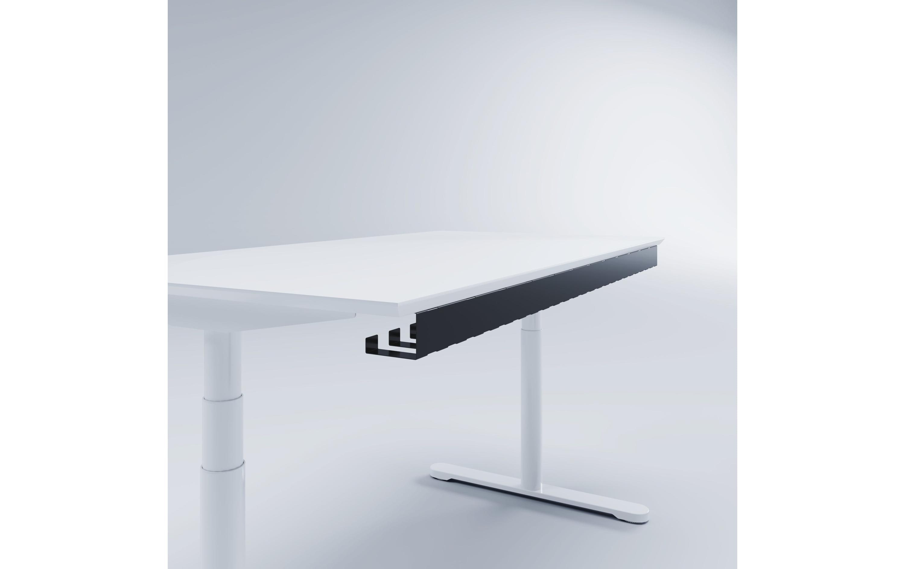 Flex 147 cm, SchwarzKabelschiene für Ihren Bürotisch