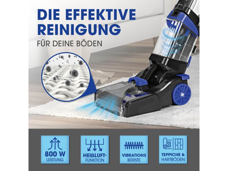 CLEANmaxx Teppichreiniger Pro  Schwarz/Blau Teppich- und Bodenreiniger