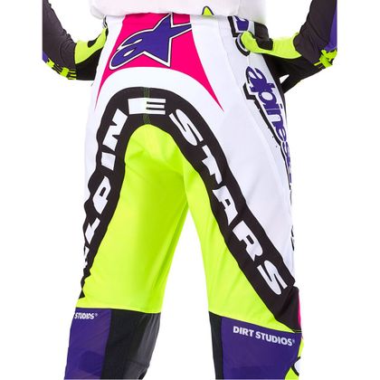 Pantalon cross Alpinestars SUPERTECH - DIRT STUDIO 2025 - Blanc / Violet