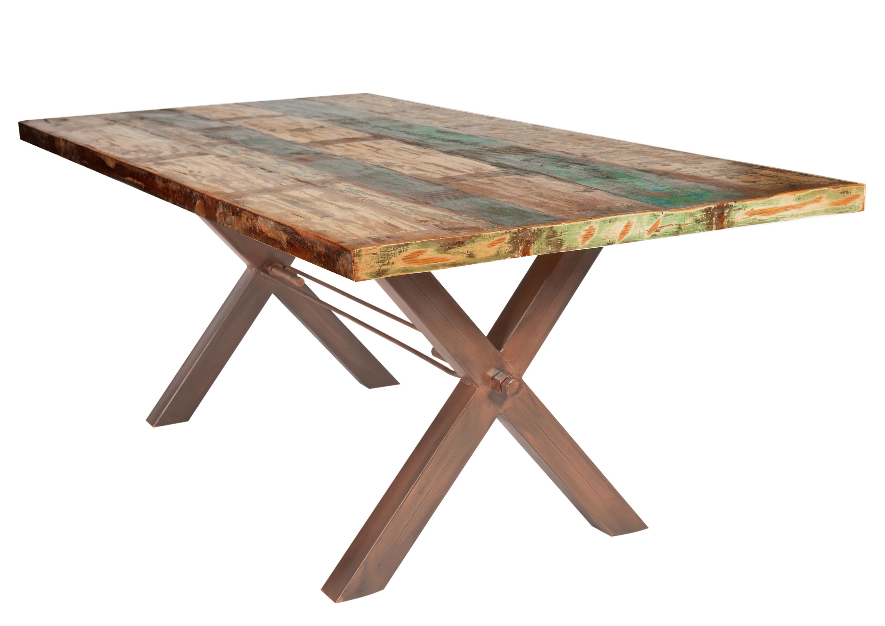Tisch 180x100cm Altholz bunt Esstisch Küchentisch Speisetisch Wohnzimmer Küche