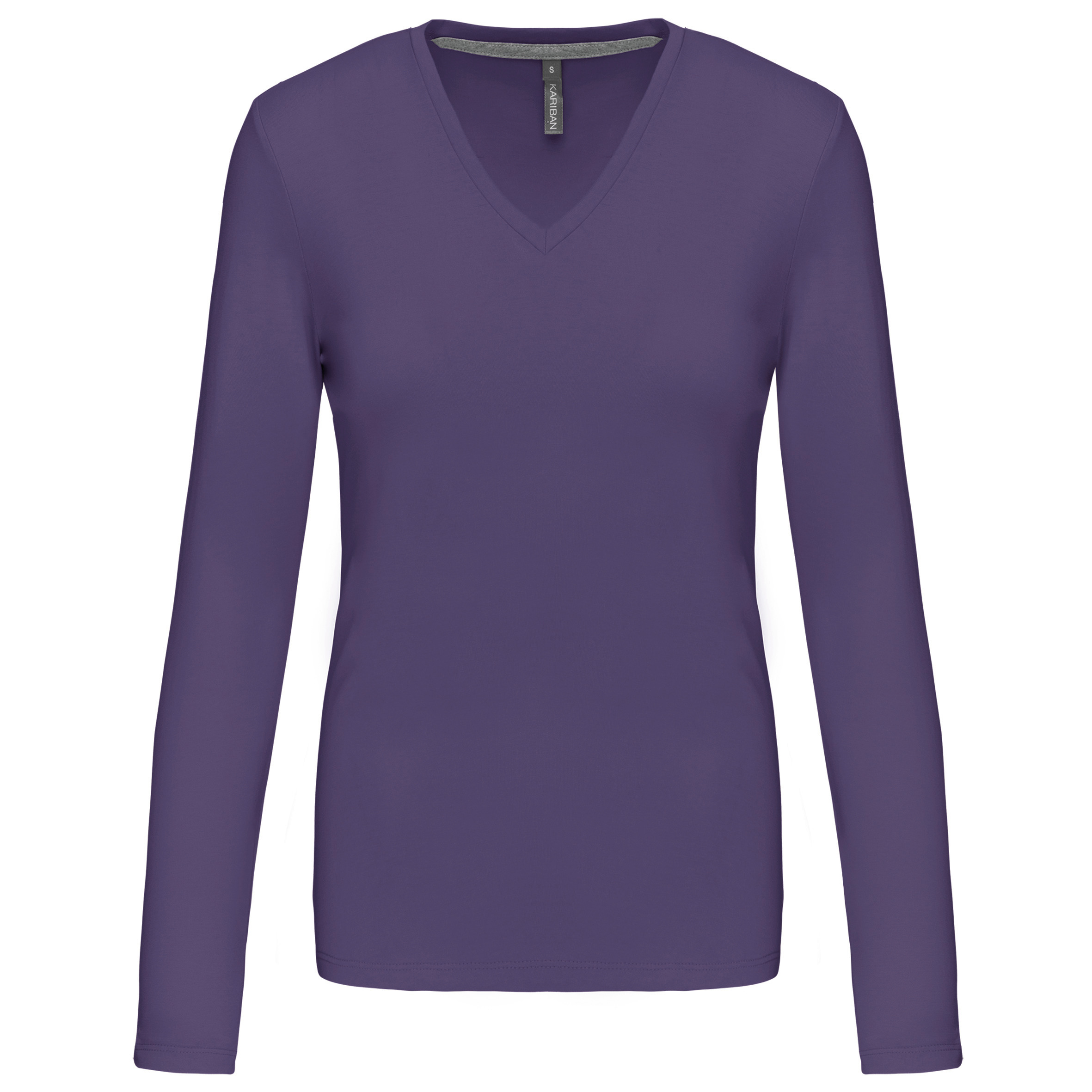 Kariban K382 - T-SHIRT COL V MANCHES LONGUES FEMME
