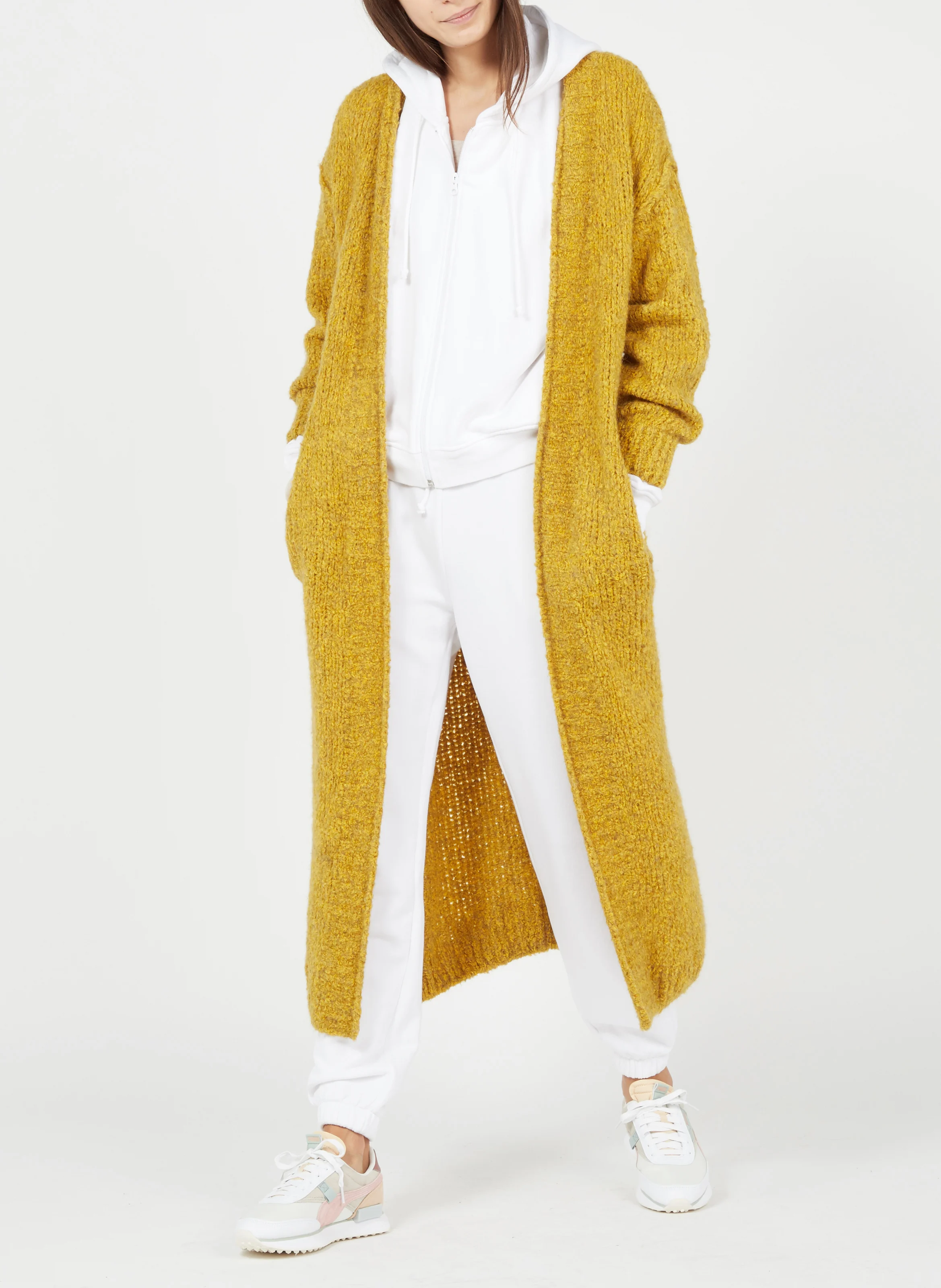 MASSACHUSETTS - Tee-shirt moulant à col rond en coton | Beige