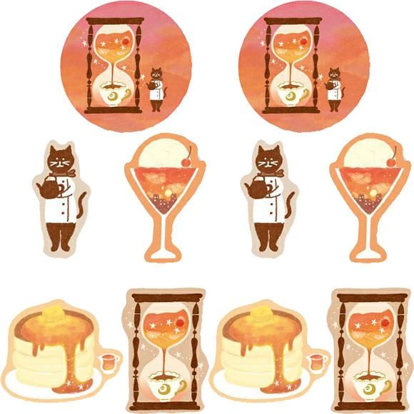 MDS - SORA CAFÉ Stickerset (Zonsondergang)