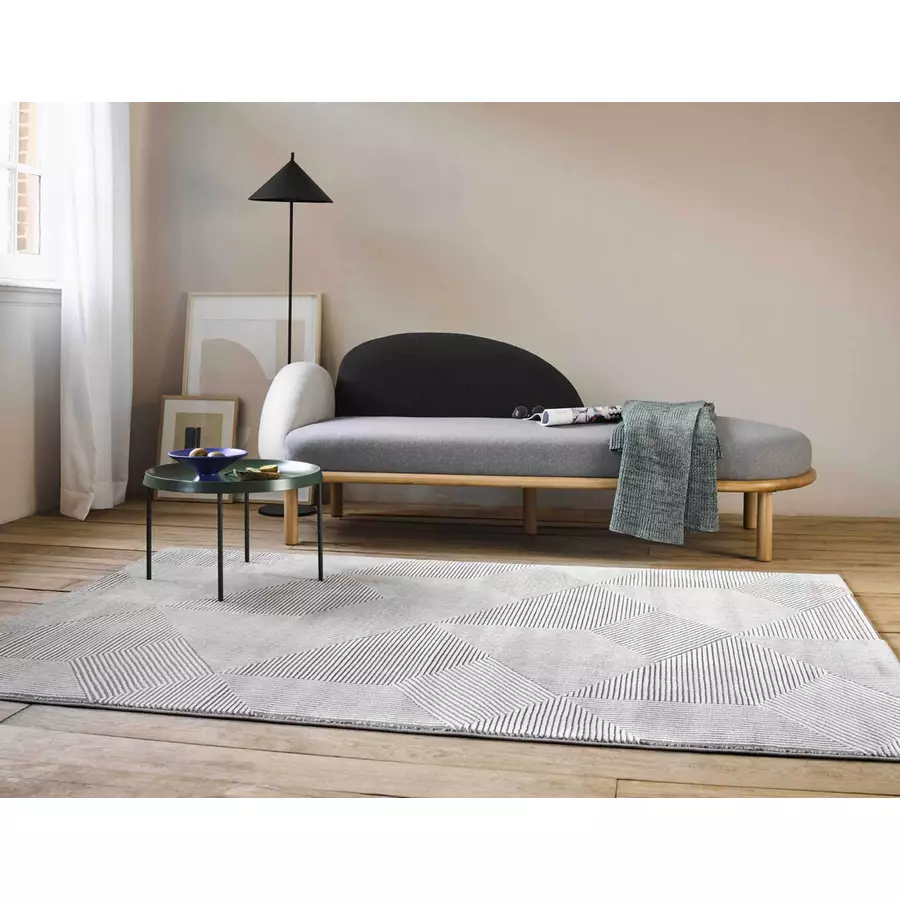 Esprit Kurzflorteppich Velvet Groove beige braun