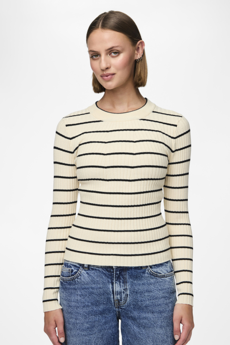 Pieces beige dames trui