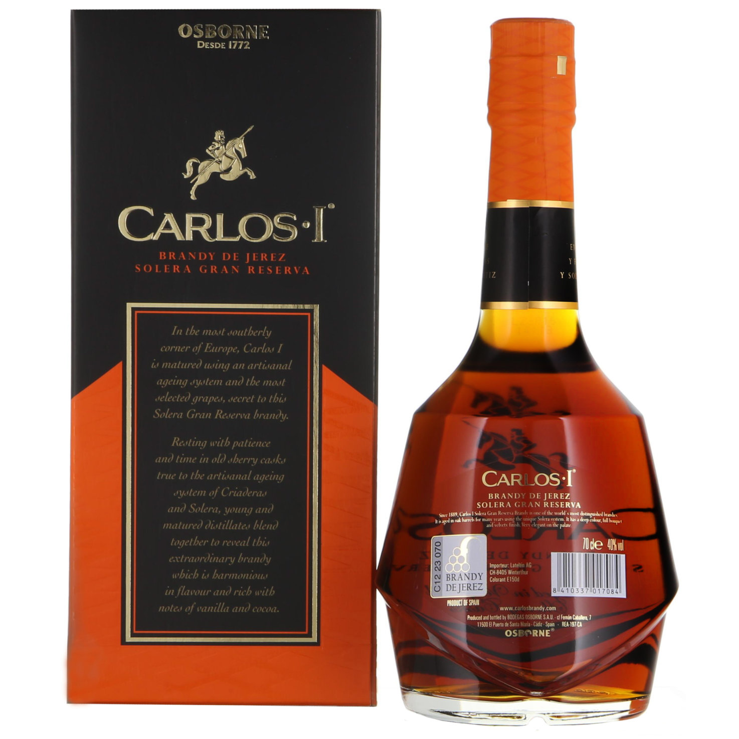 Carlos I. Gran Reserva Brandy -70cl