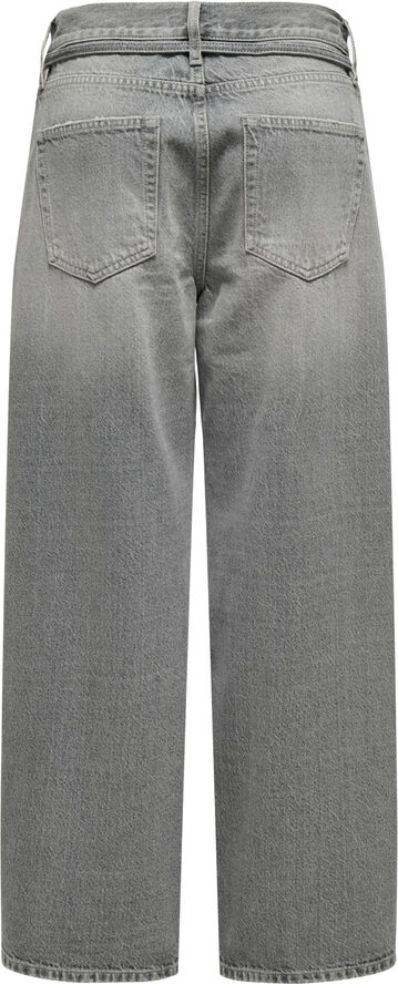 ONLY ONLGIANNA MW STRAIGHT JEANS DOT757 Medium grey denim