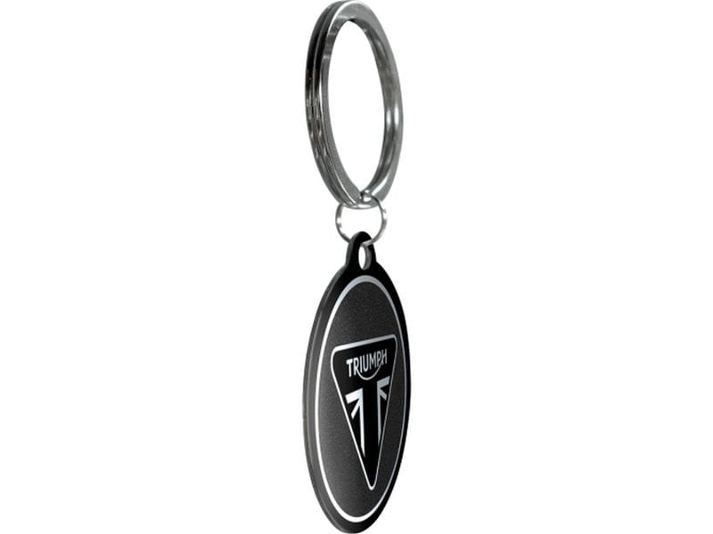 Nostalgic Art Schlüsselanhänger Triumph Ø 4 cm, Schwarz Anhänger mit Triumph Logo