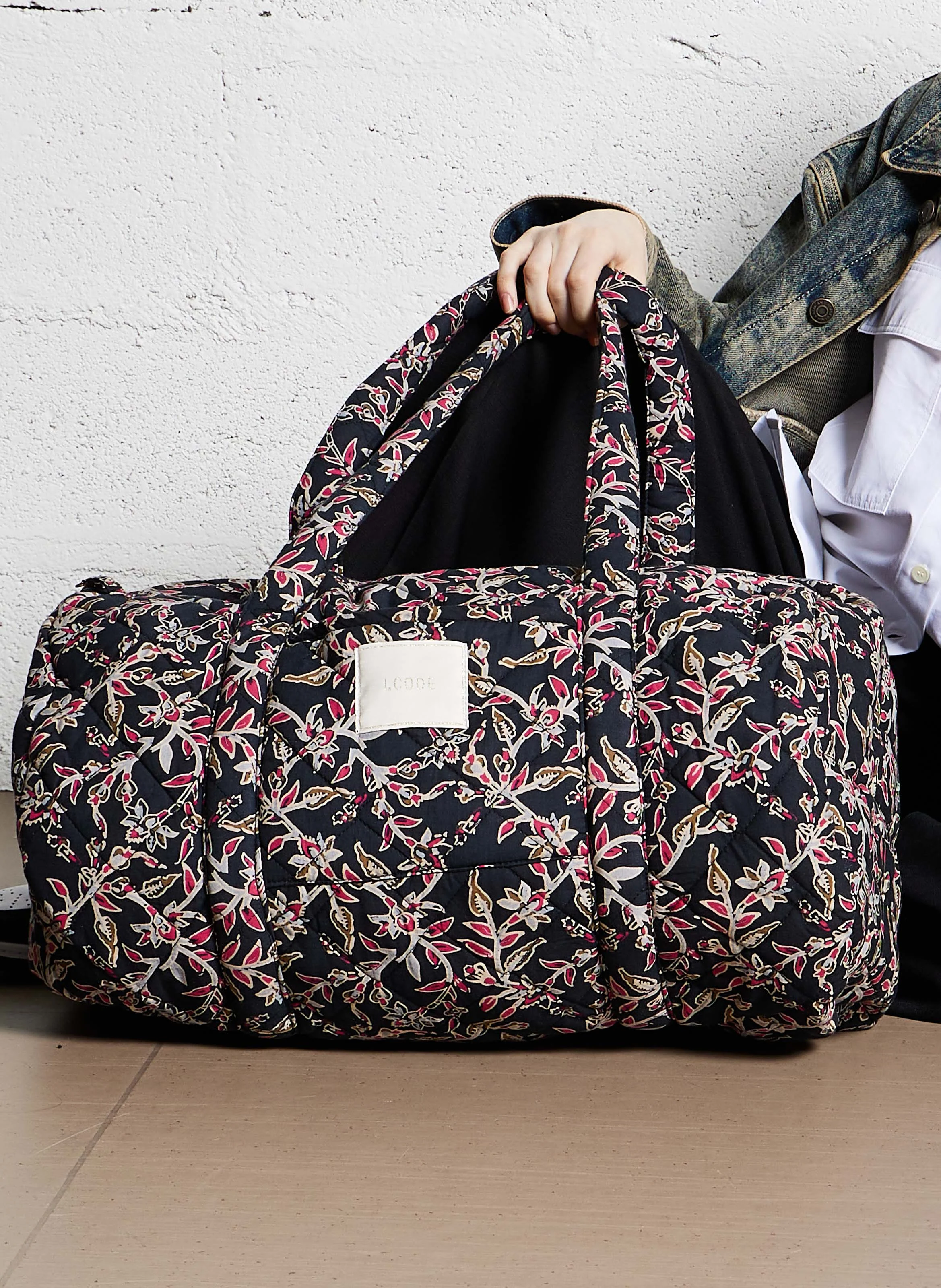Sac bowling en coton | Noir